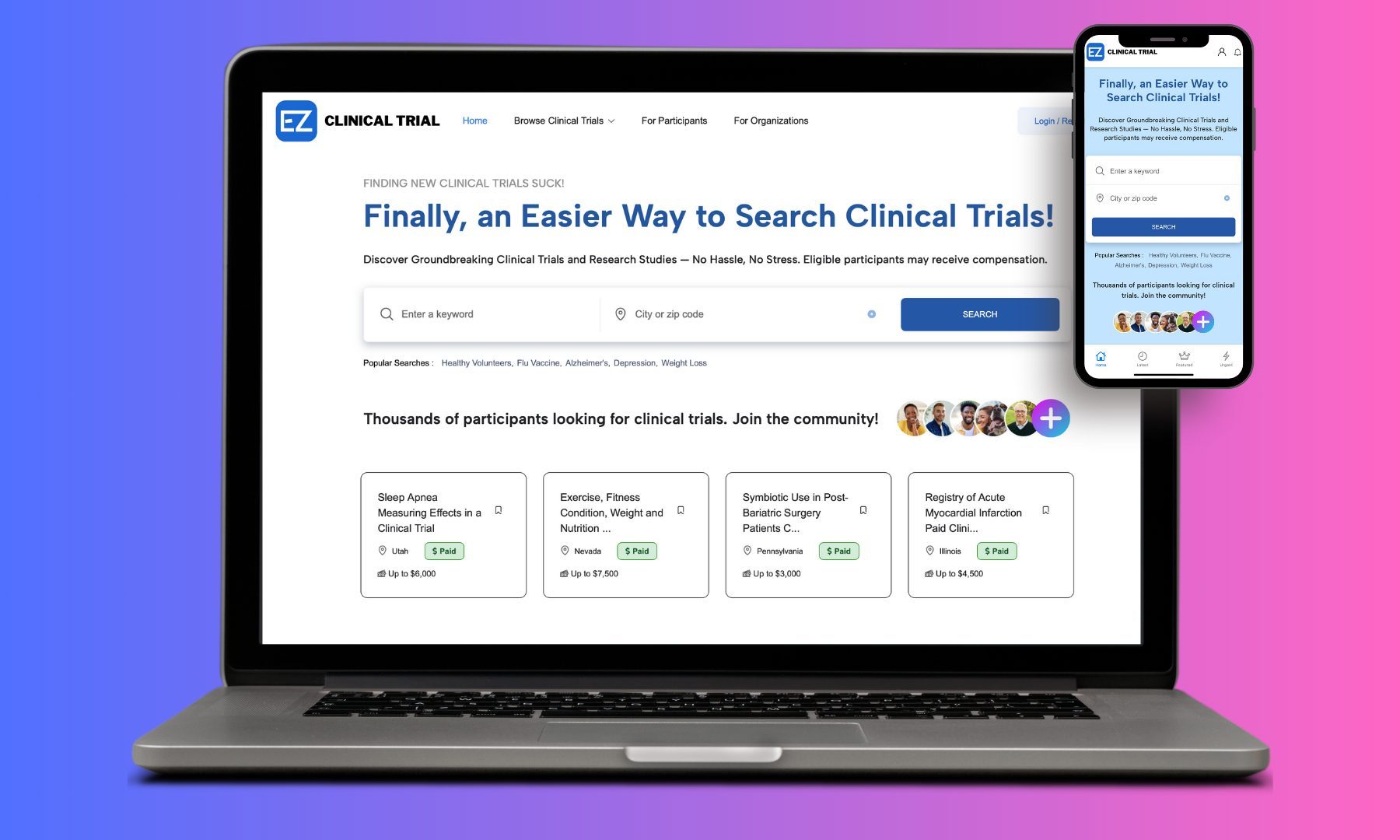 Search Clinical Trials Easily